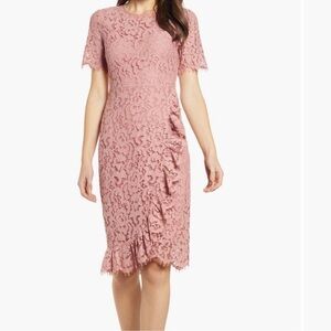 Rachel Parcell pink lace dress size M
